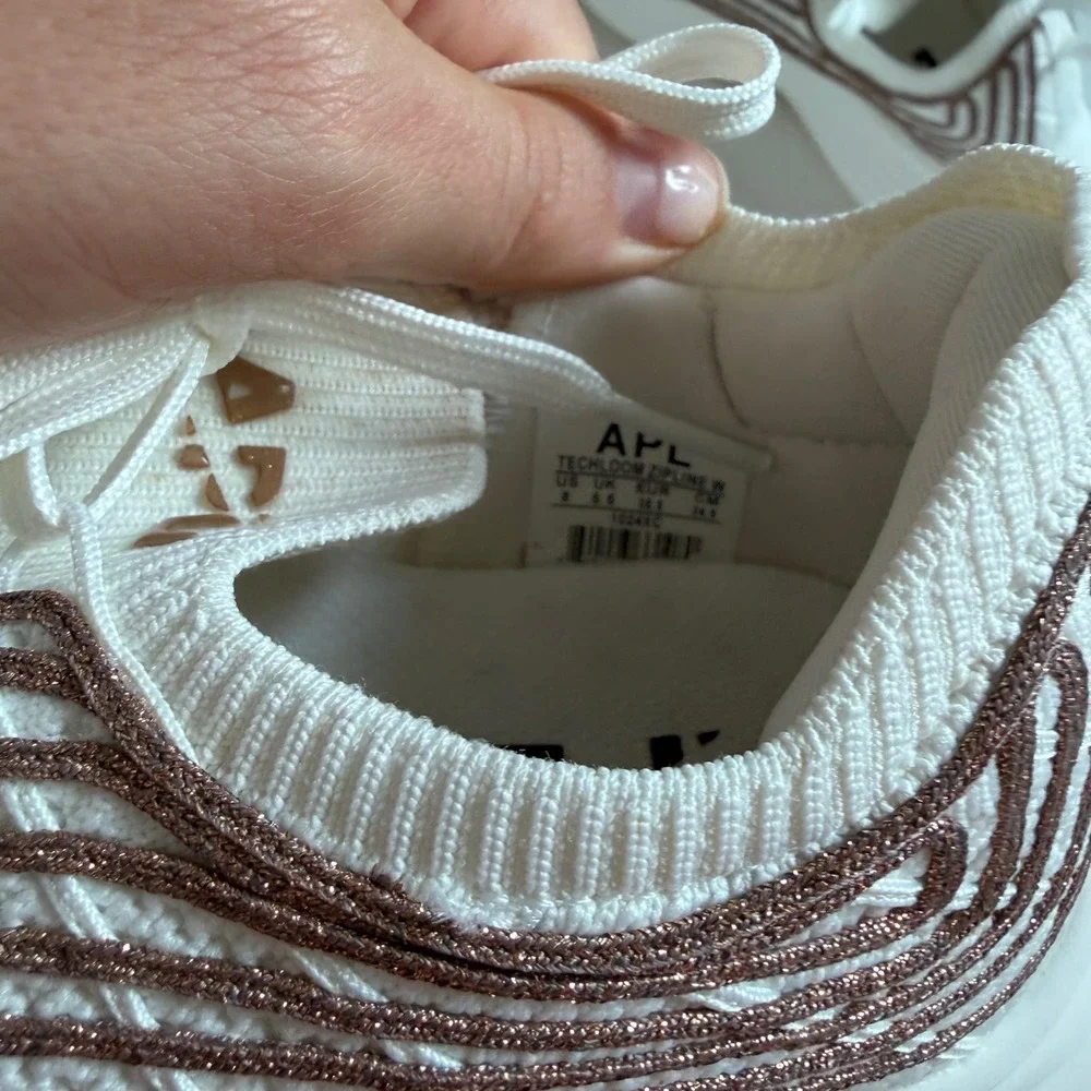 APL Womens Cream and Brown Sneakers